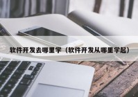 軟件開發(fā)去哪里學（軟件開發(fā)從哪里學起）