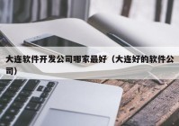 大連軟件開(kāi)發(fā)公司哪家最好（大連好的軟件公司）