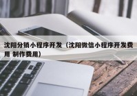 沈陽(yáng)分銷小程序開(kāi)發(fā)（沈陽(yáng)微信小程序開(kāi)發(fā)費(fèi)用 制作費(fèi)用）