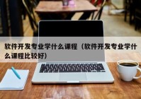 軟件開(kāi)發(fā)專(zhuān)業(yè)學(xué)什么課程（軟件開(kāi)發(fā)專(zhuān)業(yè)學(xué)什么課程比較好）